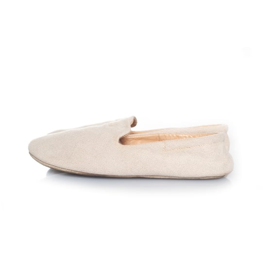 Hermes Home canvas pantoffels in beige - Image 2