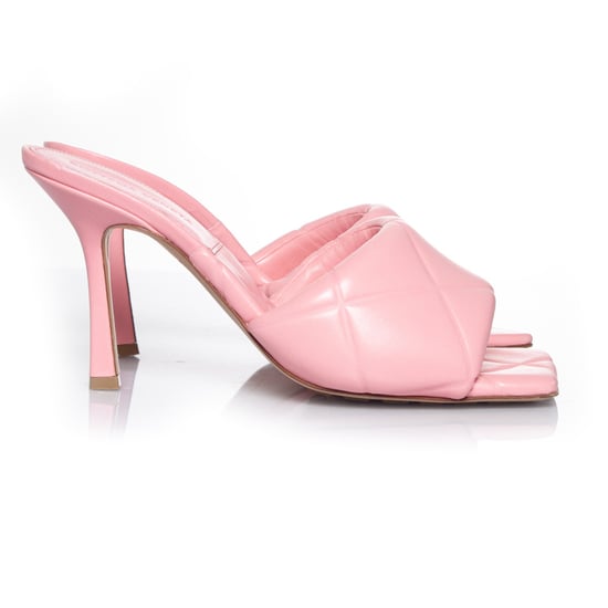 Bottega Veneta Lido Roze gewatteerde sandalen - Image 4