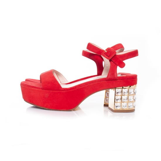 Miu Miu Kristallen versierde plateau sandalen - Image 2