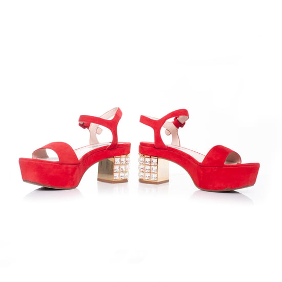 Miu Miu Kristallen versierde plateau sandalen - Image 3