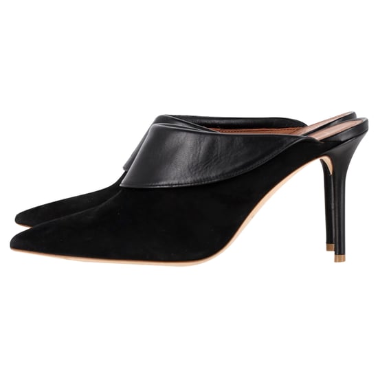 Malone Souliers Gespschoenen met Puntige Neus in Zwart Suède en Leer - Image 4