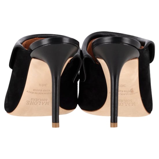 Malone Souliers Gespschoenen met Puntige Neus in Zwart Suède en Leer - Image 5