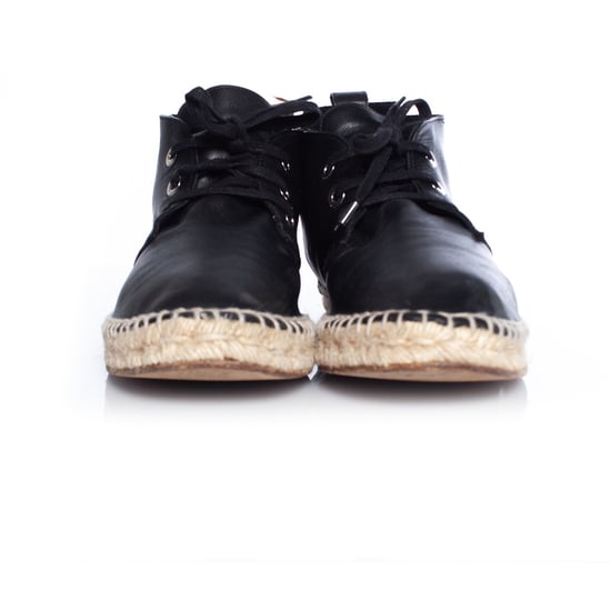 Balenciaga leren espadrille met vetersluiting - Image 3