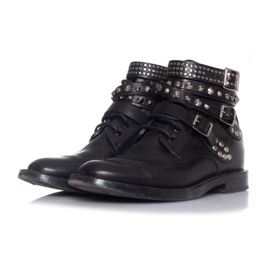 Saint Laurent Militaire enkellaarsjes - Image 1