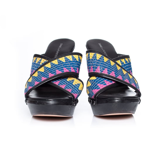 Diane von Furstenberg Etnische platform wedges. - Image 3