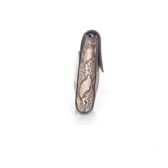 Gucci python leren clutch met metalen klep - Image 5
