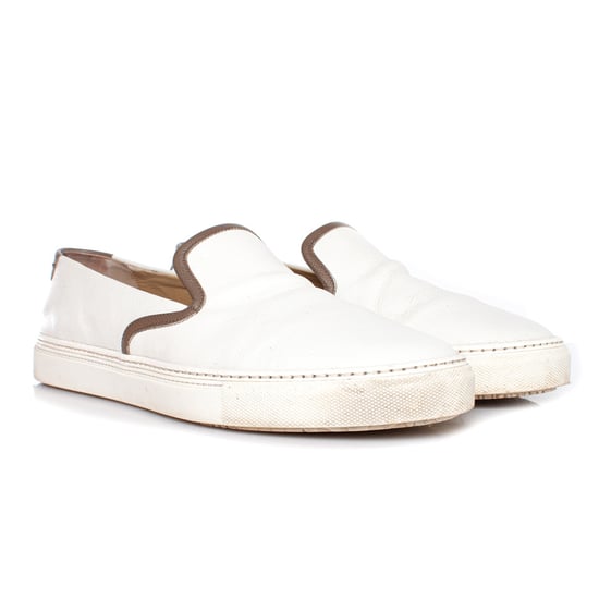 Hermes Slip on sneakers in wit leer - Image 4