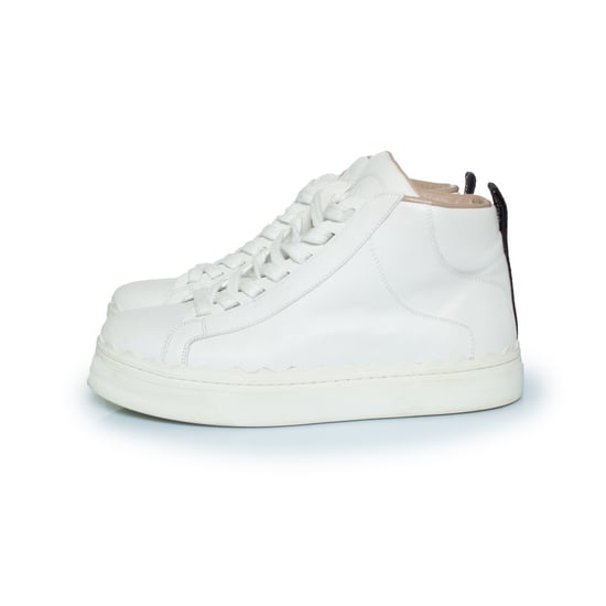 Chloe Lauren hoge sneakers in het wit - Image 2