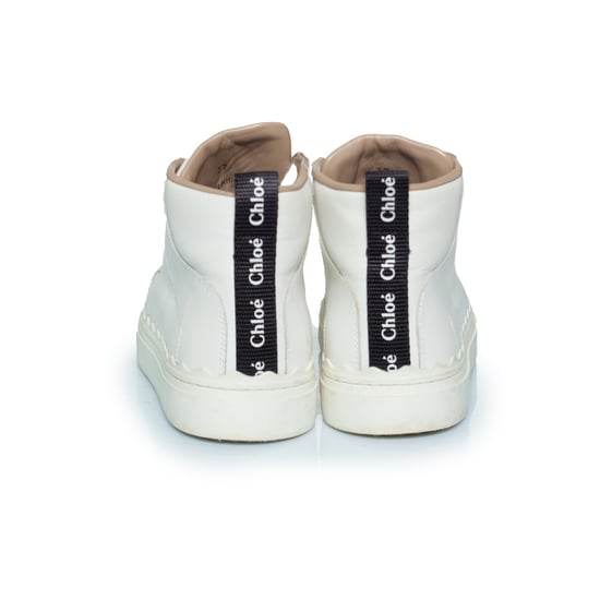 Chloe Lauren hoge sneakers in het wit - Image 3