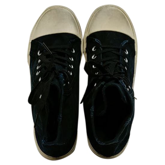 Balenciaga Paris High Top Sneakers in Marineblauw Canvas - Image 5
