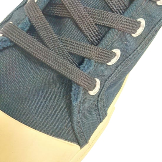 Balenciaga Paris High Top Sneakers in Marineblauw Canvas - Image 6