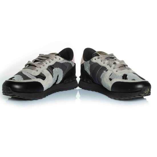 Valentino Garavani Camo rockrunner in grijs en roze - Image 4