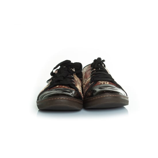 Lanvin python sneakers met lakleren neus - Image 4