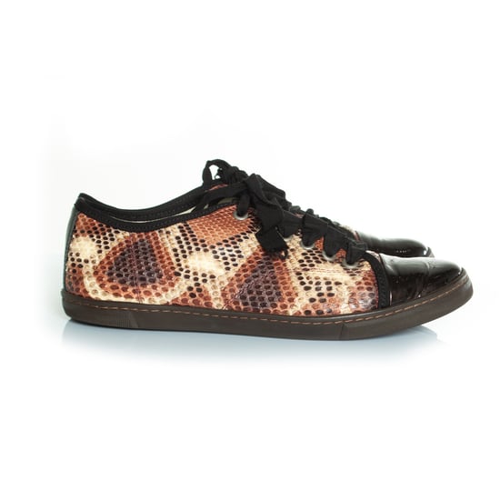 Lanvin python sneakers met lakleren neus - Image 5