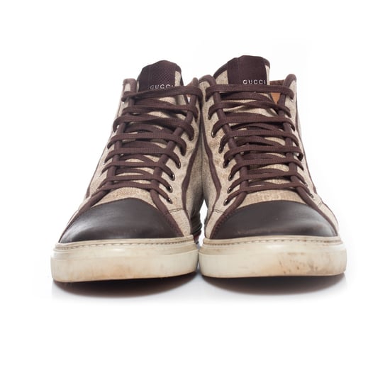 Gucci Beige canvas sneakers - Image 3