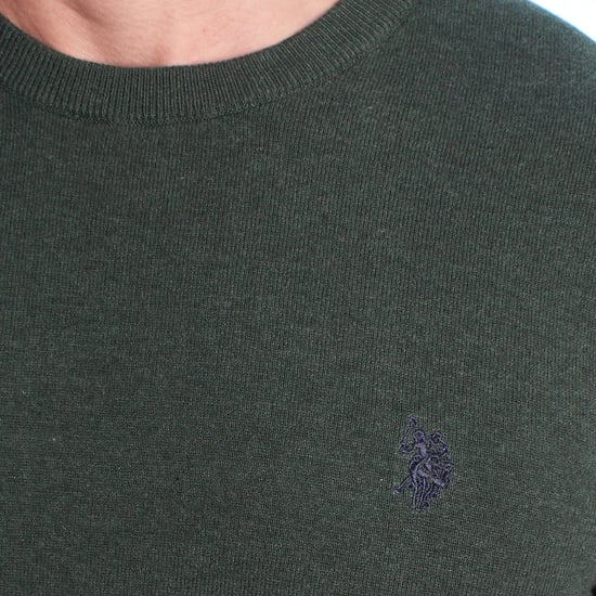 Herren-Strickpullover mit Rundhalsausschnitt US42173048 - Image 2
