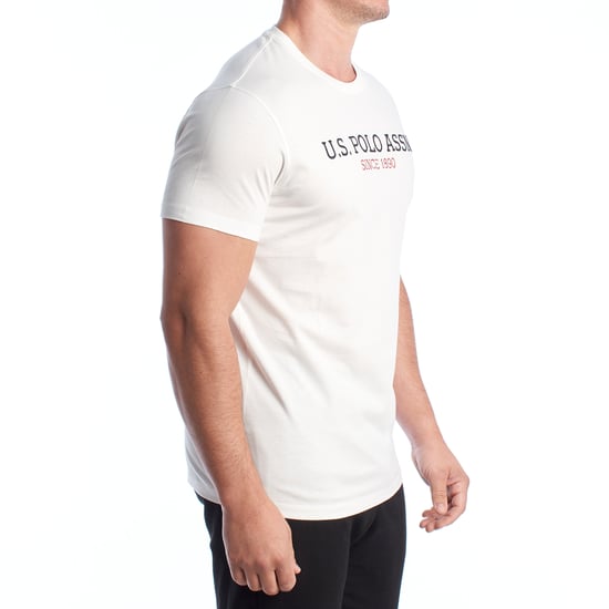 Herren-T-Shirt aus Baumwolle mit kurzen Ärmeln US42154022 - Image 5