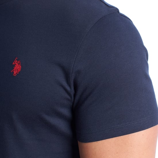 Herren-T-Shirt aus Baumwolle mit kurzen Ärmeln US42154023 - Image 3