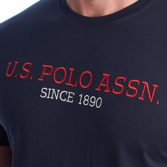 Herren-T-Shirt aus Baumwolle mit kurzen Ärmeln US42154022 - Image 2