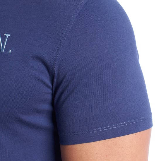 Herren-T-Shirt aus Baumwolle mit kurzen Ärmeln US42154022 - Image 4