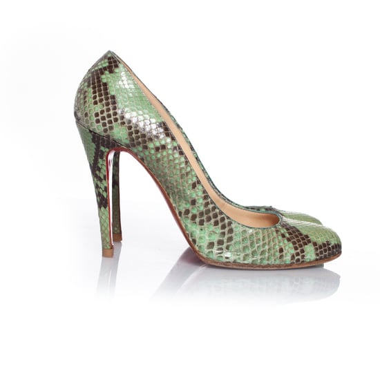 Christian Louboutin Python pumps in groen - Image 4