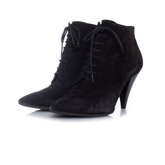 Saint Laurent Suède veter enkellaarsjes - Image 1