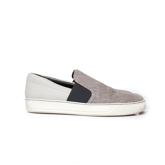 Lanvin leren instapsneakers in grijs. - Image 4