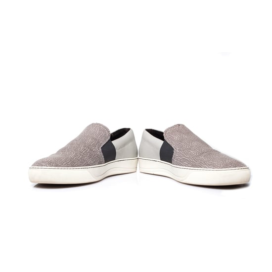 Lanvin leren instapsneakers in grijs. - Image 6
