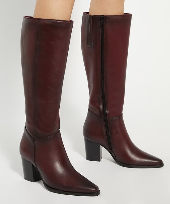 Dune Ladies Silahs - Leather Western Knee High Boots - Image 3