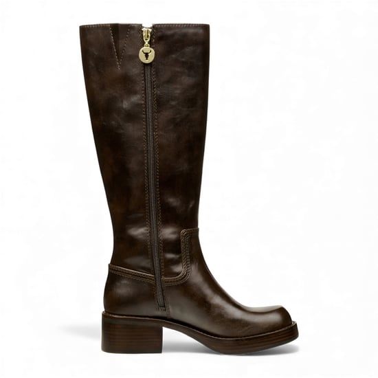 Windsorsmith Dames Espresso Bruine Kunstleren Kniehoge Rijlaarzen - Techniek - Image 5