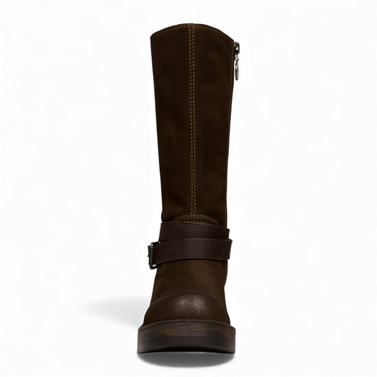 Windsorsmith Dames Brownie Suède Leren Halfhoge Western Rijlaarzen - Gotcha - Image 4