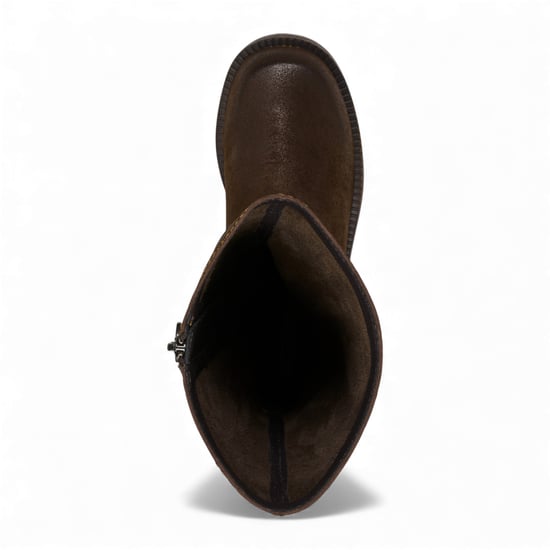 Windsorsmith Dames Brownie Suède Leren Halfhoge Western Rijlaarzen - Gotcha - Image 6