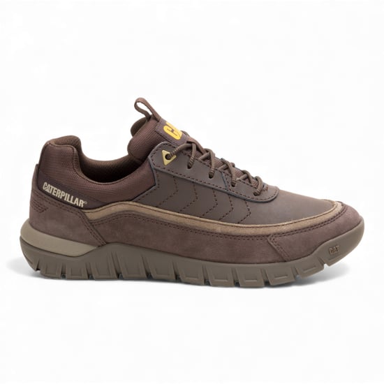 CAT Caterpillar Heren Bruine Leren Wandelschoenen - Versage Lo - Image 1