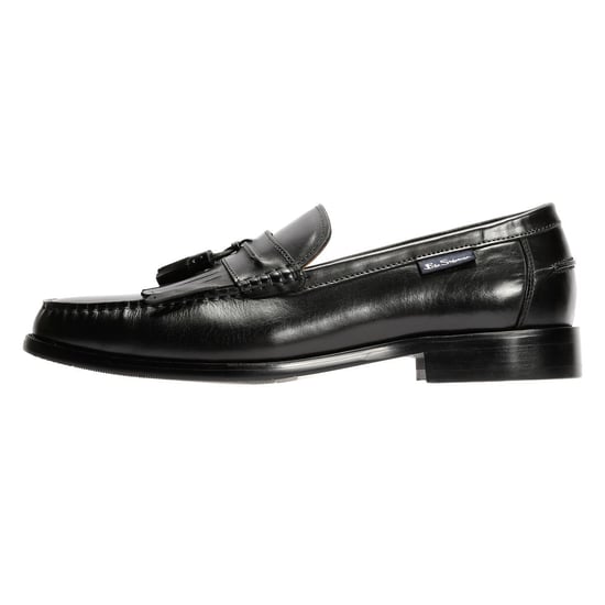 Ben Sherman Buster Leren Zwarte Mannelijke Instappers - Image 6