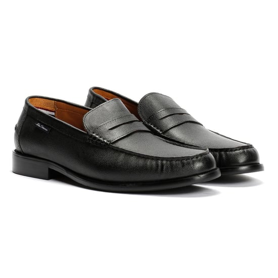 Ben Sherman Hester Leren Zwarte Mannelijke Instappers - Image 1