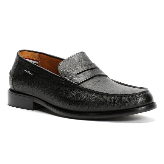 Ben Sherman Hester Leren Zwarte Mannelijke Instappers - Image 2