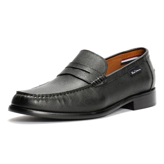 Ben Sherman Hester Leren Zwarte Mannelijke Instappers - Image 3