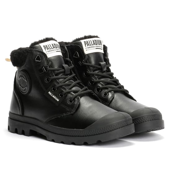 Palladium Pampa HI Snow Warm Leren Zwarte Laarzen Voor Dames - Image 1