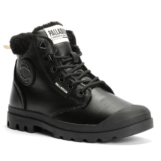 Palladium Pampa HI Snow Warm Leren Zwarte Laarzen Voor Dames - Image 2