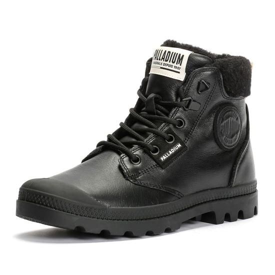 Palladium Pampa HI Snow Warm Leren Zwarte Laarzen Voor Dames - Image 3