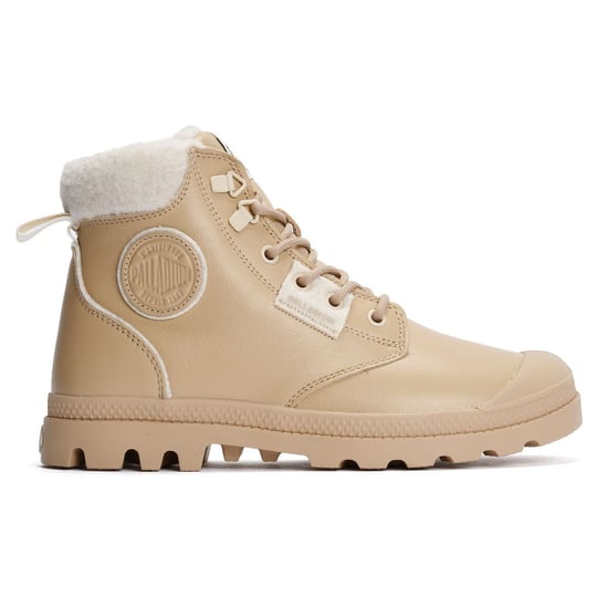 Palladium Pampa HI Snow Warm Leren Vrouwen Beige Laarzen - Image 5