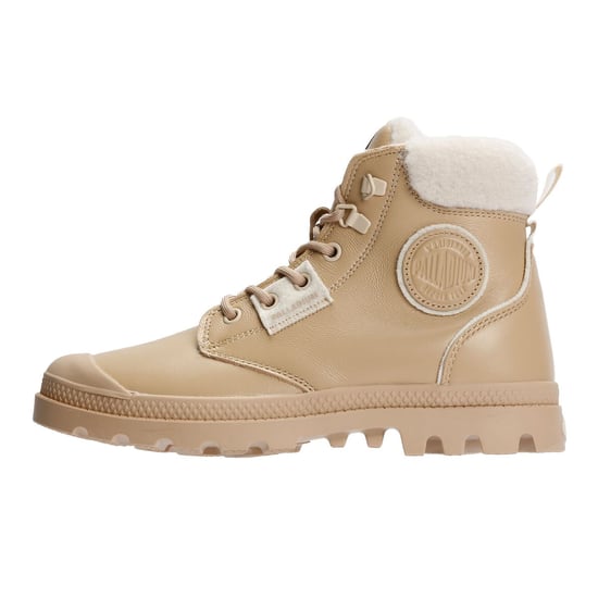 Palladium Pampa HI Snow Warm Leren Vrouwen Beige Laarzen - Image 6