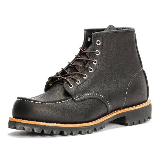 Red Wing Roughneck 6" Moc Toe Leren Zwarte Herenlaarzen - Image 3