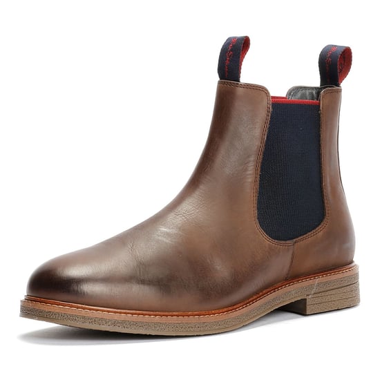 Ben Sherman Walker Chelsea Leren Heren Bruine Boots - Image 3