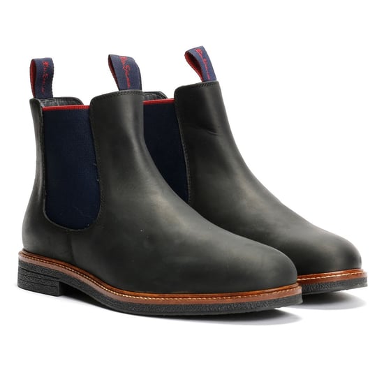 Ben Sherman Walker Chelsea Leren Zwarte Herenlaarzen - Image 1