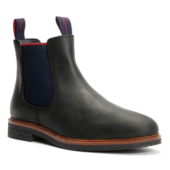 Ben Sherman Walker Chelsea Leren Zwarte Herenlaarzen - Image 2