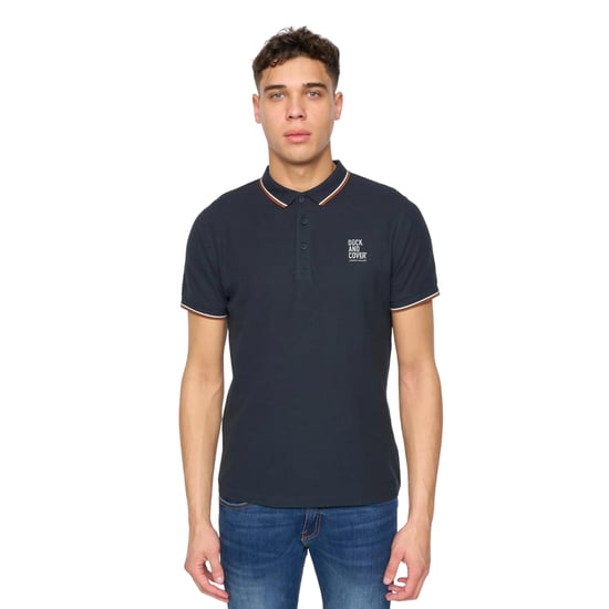 Duck and Cover Heren Melports Poloshirt (Marine) - Image 1