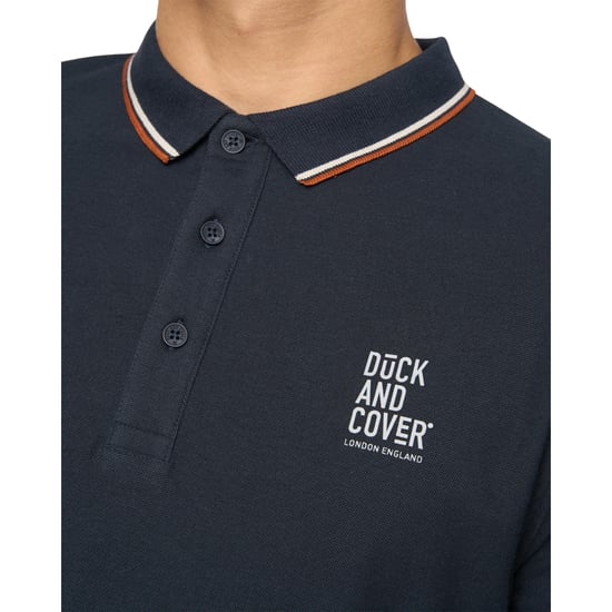 Duck and Cover Heren Melports Poloshirt (Marine) - Image 3