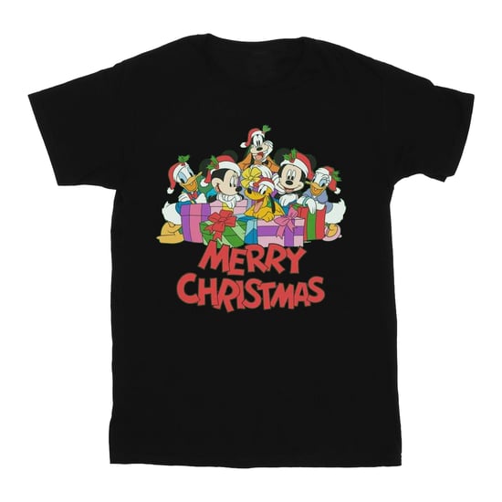 Disney Heren Mickey Mouse en vrienden Kerstmis T-Shirt (Zwart) - Image 1