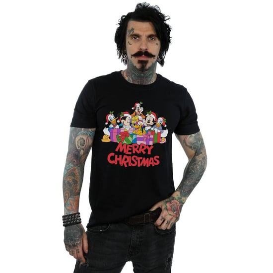 Disney Heren Mickey Mouse en vrienden Kerstmis T-Shirt (Zwart) - Image 3